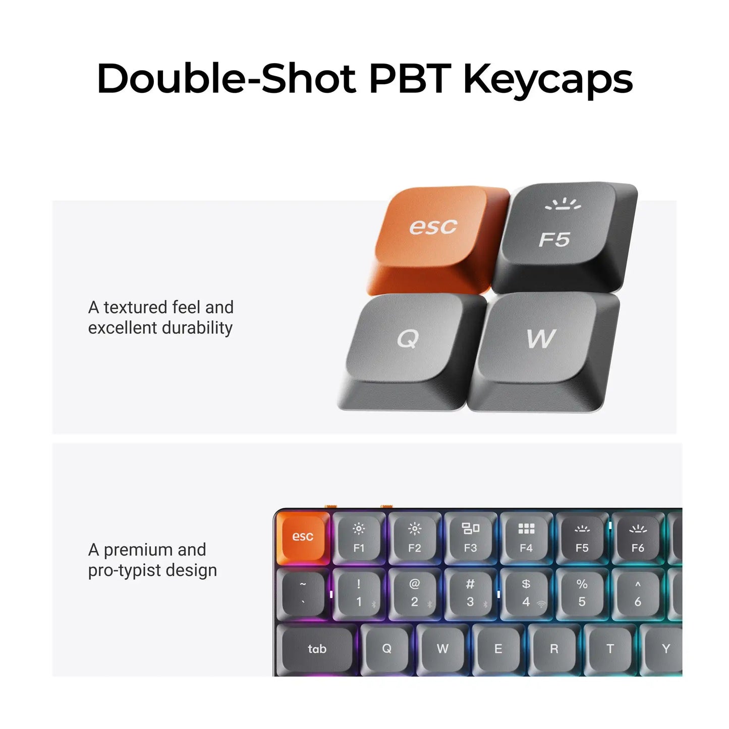 Keychron K3 Max QMK/VIA Ultra-Slim Wireless Custom Mechanical Keyboard Low Profile Gateron Switch Double-Shot PBT Keycap