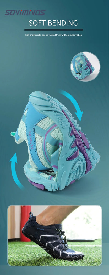 Men's Trail Running Shoes, Lightweight Athletic Zero Drop Barefoot Shoes Non-Slip Outdoor Walking Minimalist Shoes for Women
