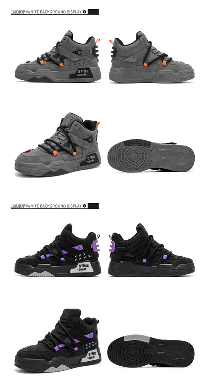 Men's Sneakers, Male Tennis Luxury Shoes, Men's Casual Trainer, Race Breathable Fashion Loafers Running Shoes for Men