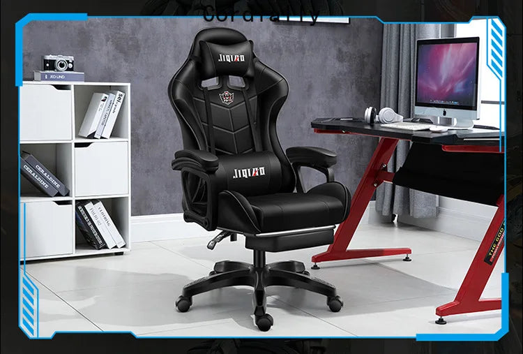 RGB Gaming Chair Ergonomic Computer Chair with Massage Function, Reclining Office Chair, Swivel Gamer Chair with Adjustable Height and Armrests