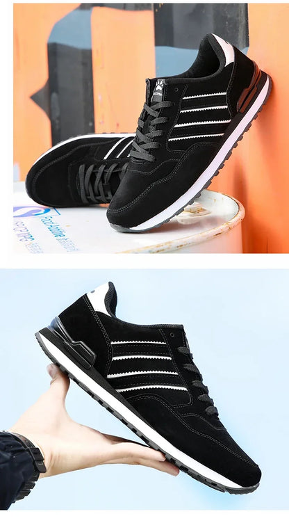 Męskie trampki Skórzane buty codzienne Jesienne oddychające buty męskie Płaskie buty męskie Męskie buty codzienne