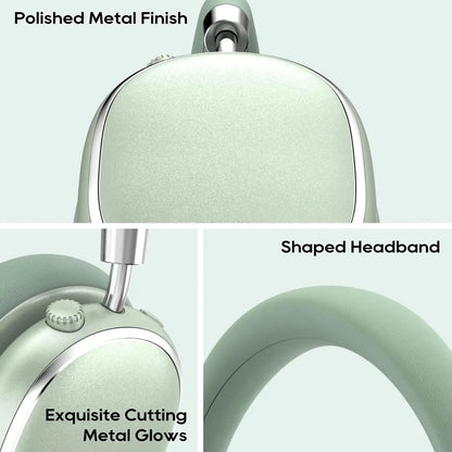 Hybrid Active Noise Cancelling Headphones, Wireless Headphones Bluetooth 6.0 with Transparent Mode, Hi-Res Audio,Deep Bass,Metal