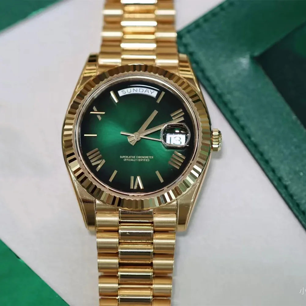Top Grade Vintage Style 2026 VIP Luxury Watch Old Brand Week Series Fully Automatic Mechanical Multifunctional Waterproof Anti