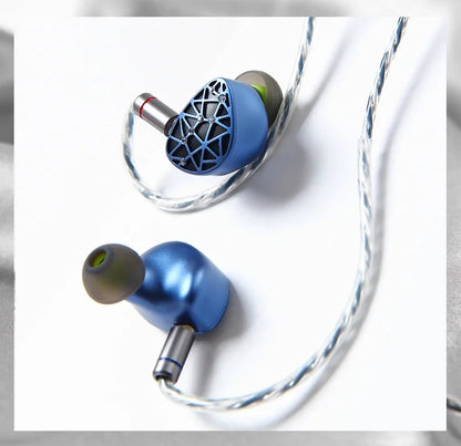 Sound Rhyme SR10 HiFi Earphones 2DD+4BA Hybrid Wired In-Ear Monitors, High Resolution Music Earphones with Detachable Cable, 2.5mm 3.5mm 4.4mm Plug
