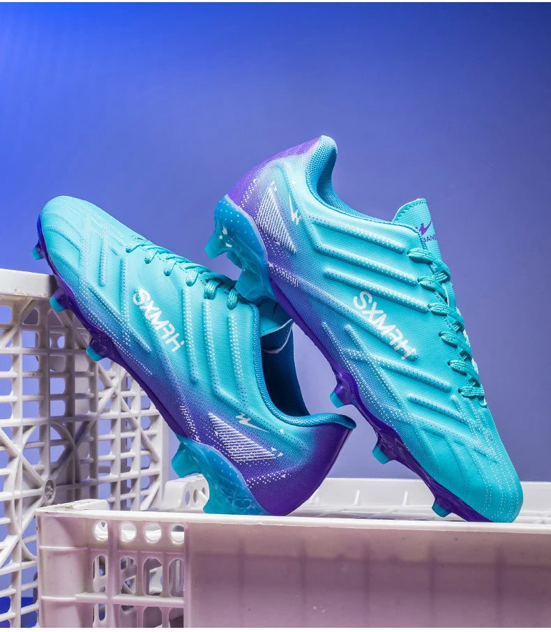 Double Star Adult Youth AG Soccer Cleats Non Slip Durable Artificial Natural Grass Football Shoes for Training Match Men Women