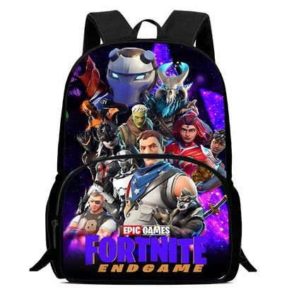 Hot Game Design Child Backpacks Shoulder Bag Pencil Case Fortnite Pupil Large Capacity School Bags for Boys Girls Best Gift