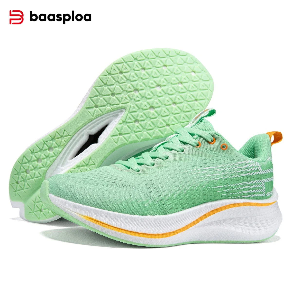 Baasploa Women’s Professional Running Shoes Outdoor Carbon Plate Non-Slip Sports Shoes Female Casual Breathable Jogging Sneakers