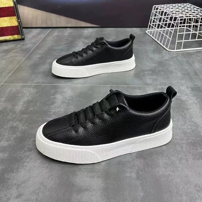Vyriški sportiniai bateliai, kasdieniai batai, vyriški plokščiapadžiai batai, „Zapatillas Hombre“, lengvi, pagaminti iš PU odos, kvėpuojantys batai, vyriški balti sportiniai teniso bateliai