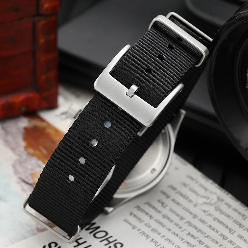 Militado V2 Version Military D12 Watch 36mm AR Sapphire Quartz Movement Watches Waterproof Sub-second Stainless Steel Wristwatch