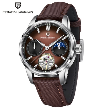 PAGANI DESIGN 2026 Men Mechanical Watch E3255Y 41mm Sapphire Crystal Stainless Steel Calendar Waterproof Reloj Hombre