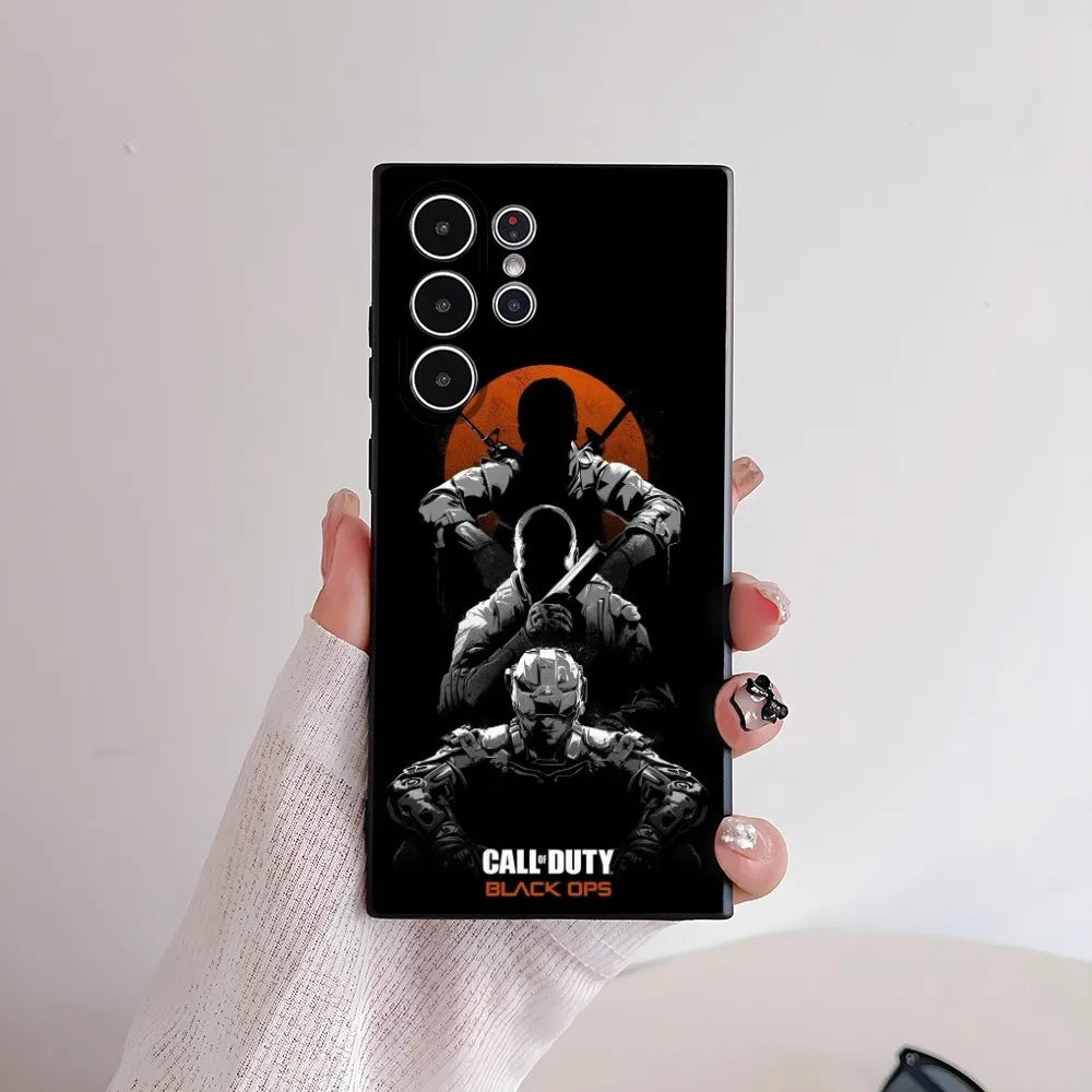 C-COD Call Of D-Duty Phone Case For Samsung Galaxy S25 S24 S22 S23 Ultra S21 S20 Plus 5G Frosted Non-Slip Full Cover Soft Case