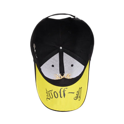Vintage Gothic Embroidered "NY" Baseball Cap – Adjustable Cotton Snapback Hat for Men Women, Casual Outdoor Sun Hat