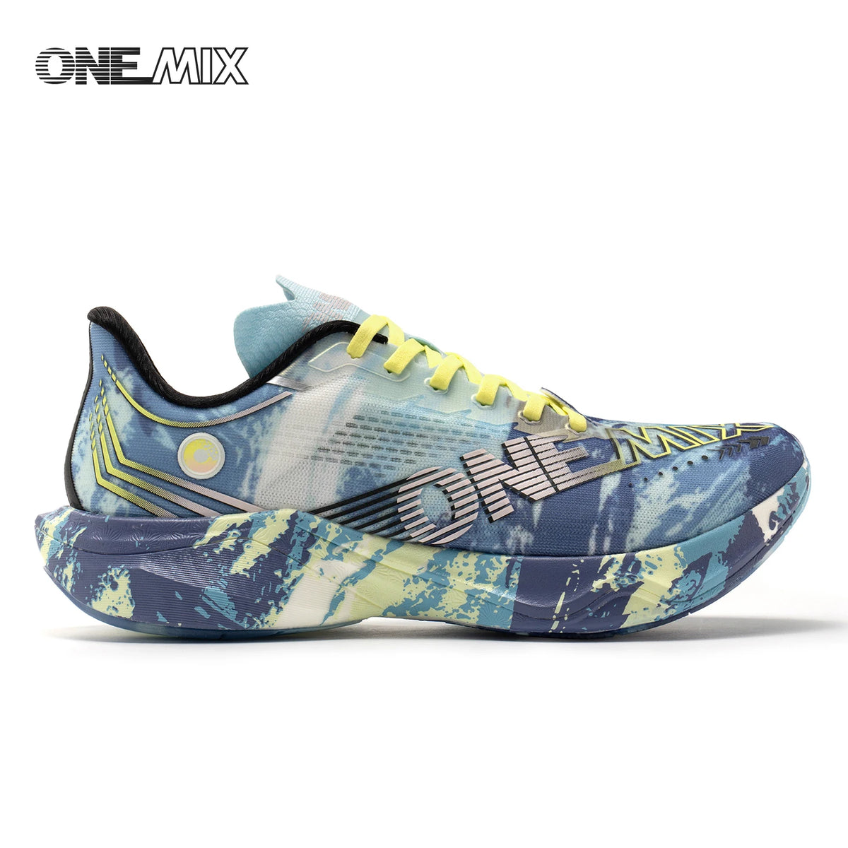 ONEMIX Nowe buty do biegania maratońskiego z podeszwą z nylonu i włókna węglowego – amortyzujące, profesjonalne, zapewniające stabilne wsparcie, ultralekkie, z doskonałym odbiciem