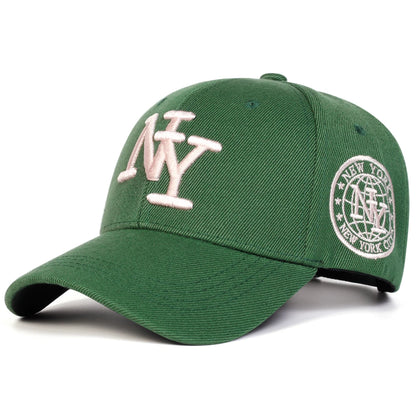 Unisex NY Letter Embroidery Baseball Caps Spring Autumn Outdoor Adjustable Casual Hats Sunscreen Hat Sports Cap