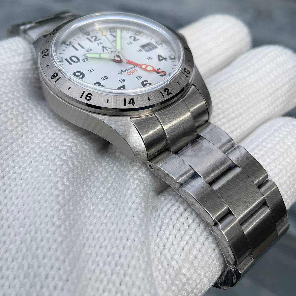STEELFLIER Official SF792 GMT Mechanical Wristwatch, NH34 Movement, Super BGW9 C3 Luminous, 200M Waterproof Luxury Dive Watch