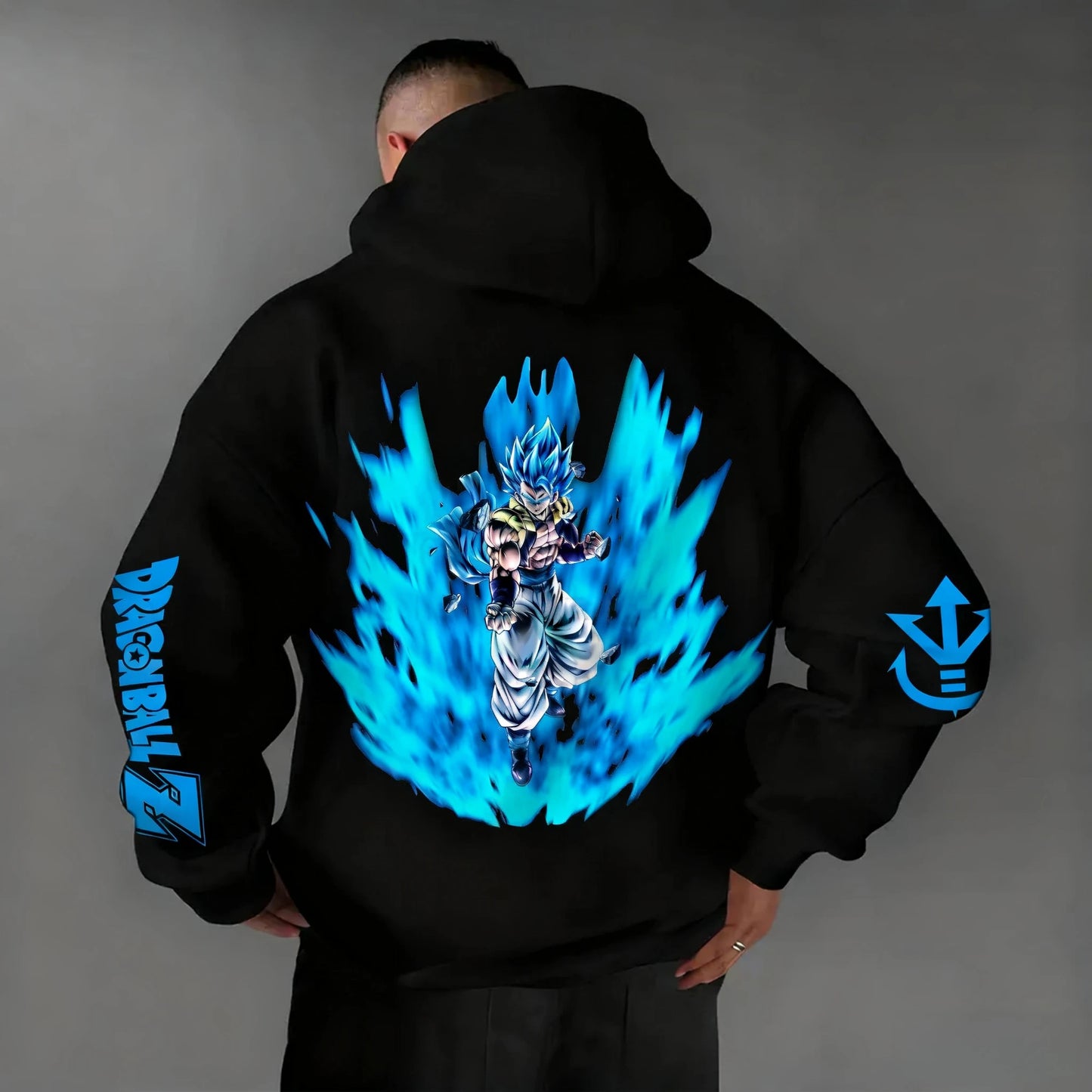 Dragon Ball Anime Y2K Versatile Zipper Hoodie 2025 Men's Autumn/Winter New Gogeta Printed American Casual Loose Parent Child Top