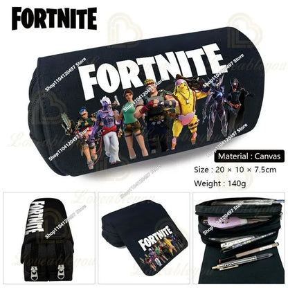 3pcs/set Fortnite Game Backpack Anime Cartoon Large Capacity Student School Bags Pencil Bag Kawaii Lunch Bag Birthday Gifts