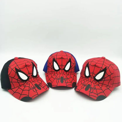 Boys' Spider-Man skin-friendly, breathable, sweat-absorbing baseball cap, mesh cap, cap with visor, sun hat