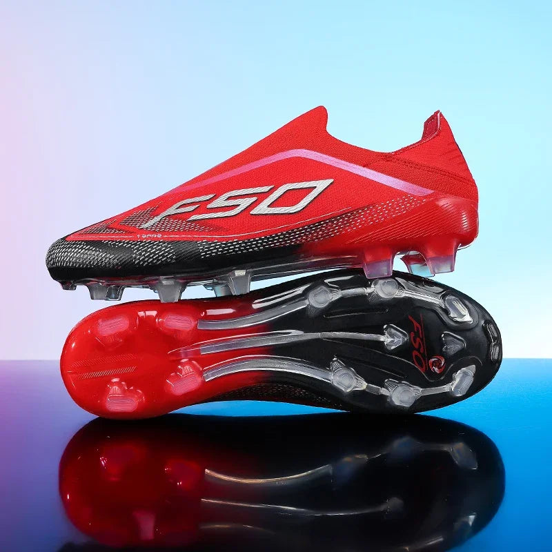 Men's Athletic Soccer Cleats Lightweight Comfortable Non-Slip Football Boots Training Shoes for Outdoor Grass Turf Competition