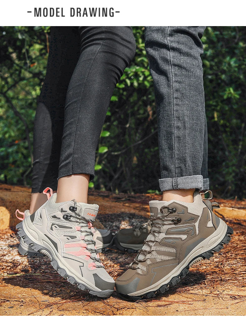 Buty turystyczne unisex, buty sportowe do wędrówek na świeżym powietrzu, buty kempingowe, damskie wodoodporne buty do spacerów, antypoślizgowe buty turystyczne