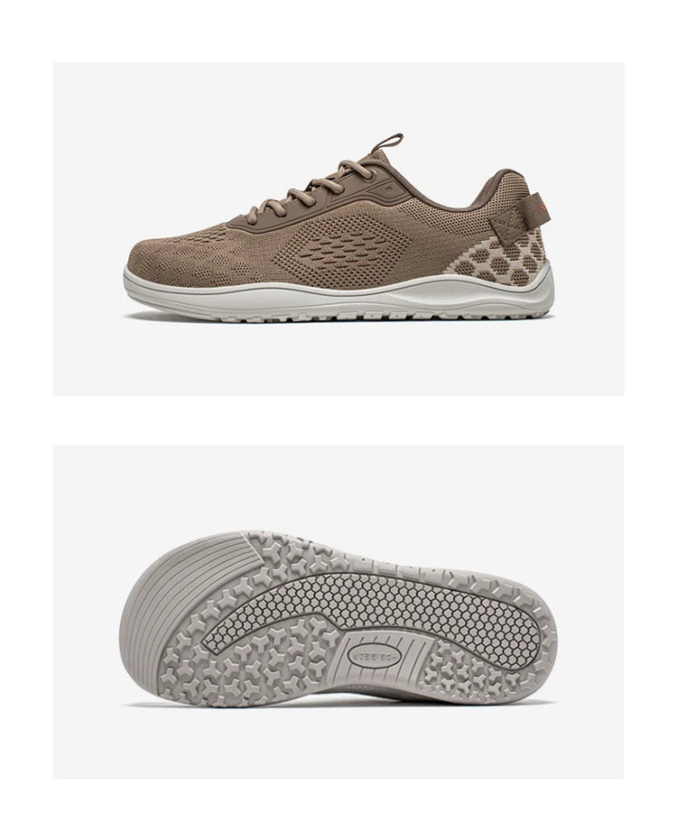 HOBIBEAR Dzianinowe buty typu „barefoot” – unisex, bez podbicia, z szerokim czubkiem, minimalistyczne, oddychające, codzienne buty do chodzenia