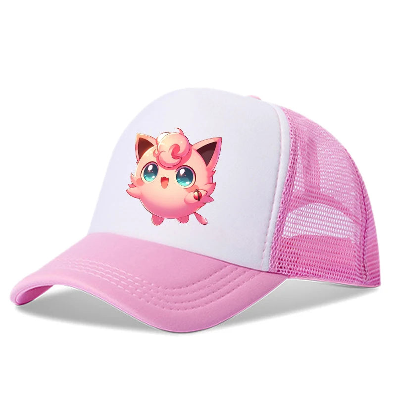 Kawaii Pikachus Squirtle Baseball Cap Pokemons Cartoon Kids Adult Sun-proof Sunhat Cute Boy Girl Outdoor Peak Cap Summer Dad Hat