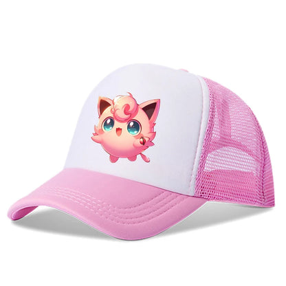 Kawaii Pikachus Squirtle Baseball Cap Pokemons Cartoon Kids Adult Sun-proof Sunhat Cute Boy Girl Outdoor Peak Cap Summer Dad Hat
