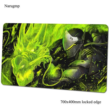 Overwatch-Mauspad 700x400x3mm, Gaming-Mauspad im Anime-Stil, personalisierte Schreibtischunterlage fürs Büro, Notebook-Desk-Mat, Geschenk für Jungen, Padmouse für PC-Gamer