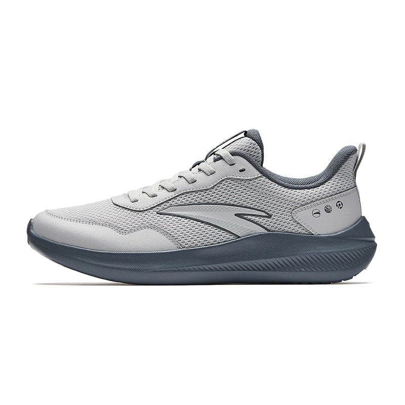 ANTA QINGKONG Men's winter shock-absorbing leather running shoes, wear-resistant running, lightweight commuting sports shoes