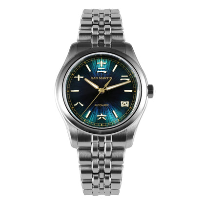 San Martin New 39mm Gada Watch Chinese Style Original Design Sunburst JianZhan Miyota 90S5 Men Dress Automatic Mechanical SN0144