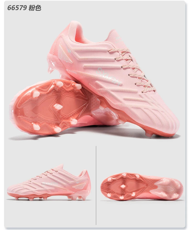 Double Star Adult Youth AG Soccer Cleats Non Slip Durable Artificial Natural Grass Football Shoes for Training Match Men Women