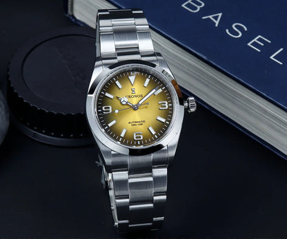 Cronos Luxury Men Watches 36mm Explore Climbing Series Couples Sport Watch NH35 PT5000 Unisex Automatic Mechanical Watch 10Bar