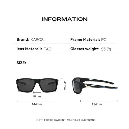 Karos Polarized Glasses UV400 Men Women Cycling Fishing Running Outdoor Sports Sunglasses Bike Eyewear For Driving Riding YZ2012