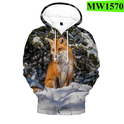 Hip Hop Popular Novelty Comfortable Fox 3D Print Hoodies Sweatshirts Men/Women Sweatshirt Adult/Child Casual Pullovers