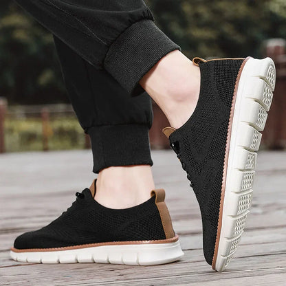 Men Casual Shoes Classic Breathable Brogue Flats Cushioning Color Blocking Design Dress Shoes Versatile Sneakers Lightweight