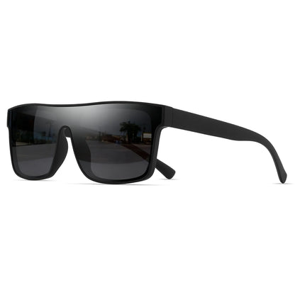 Classic Square Fashion Sports Sunglasses - Patterned Temples, Unisex for Cycling, Hiking, Travel - Perfect Gift
