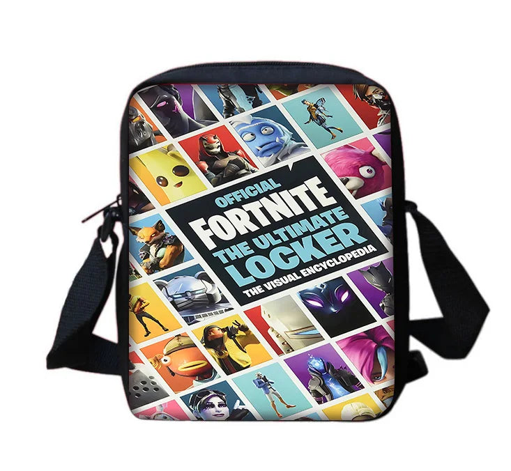 Hot Game Design Child Backpacks Shoulder Bag Pencil Case Fortnite Pupil Large Capacity School Bags for Boys Girls Best Gift