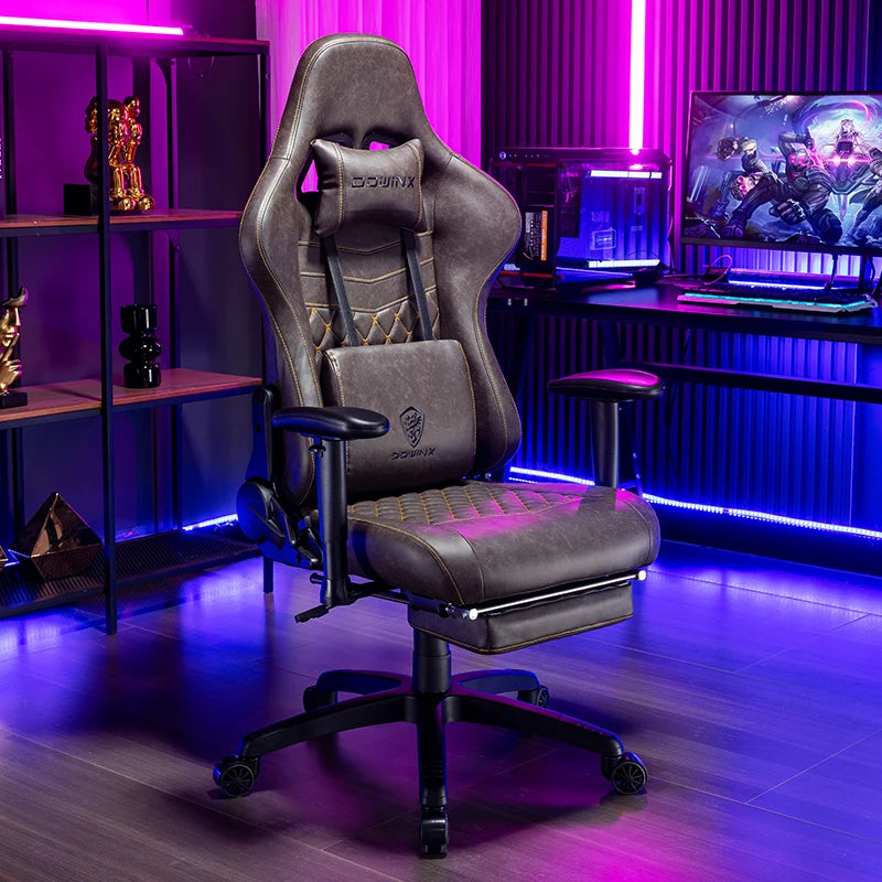 Ergonomic High Back Office Chair with Lumbar Support, Adjustable Reclining Swivel Computer Desk Chair for Home Office, Study & Bedroom
