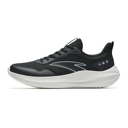 ANTA QINGKONG Men's winter shock-absorbing leather running shoes, wear-resistant running, lightweight commuting sports shoes