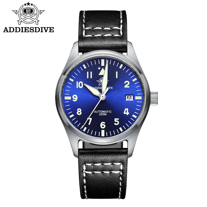 ADDIESDIVE Watch For Men MY-H2 Stainless Steel Classics Mechanical Watches NH35 200m Diving Luminous Analog Watch Reloj Hombre
