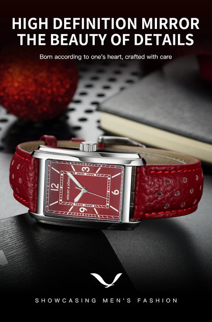 2025 New High Quality 27MM Specht & Söhne Square Men's Watch Sweep VH31 Movement Steel Reloj Hombre Sapphire Crystal Waterproof