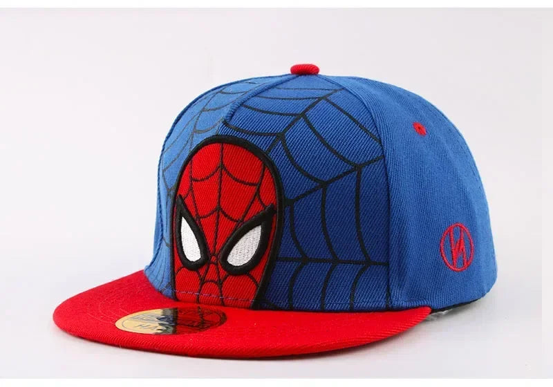 Kids Anime Spiderman Cartoon Baseball Cap Snapback Hat for Toddler Baby Children Spring Summer Adjustable Hip Hop