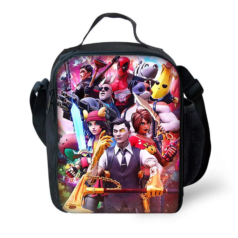 Hot Game Child Backpacks Lunch Bag Pencil Case Pupil Large Capacity School Bags Design-Fortnite For Boy Girl Best Gift