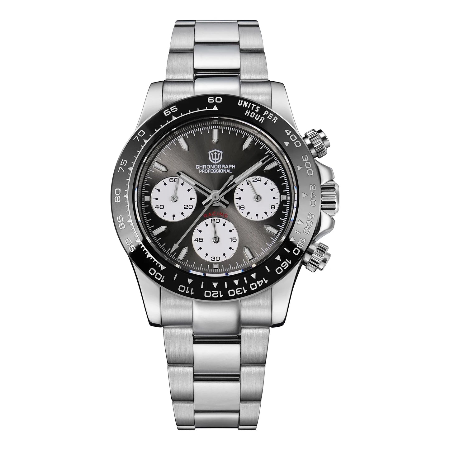 Watchdives WD16500 V2 Men Watch VK63 Quartz Movement Chronograph Wristwatch Stainless Steel Sapphire Crystal Luminous Watches