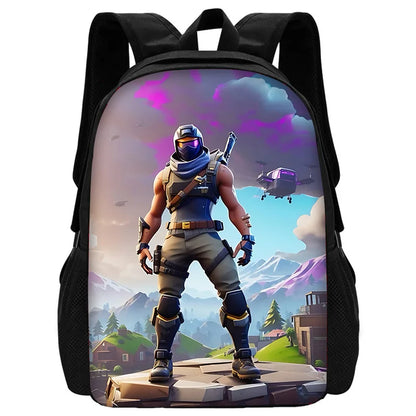 Hot Battle Royale Fortnite Kids Backpacks for Boys and Girls Student Birthday Gift Child School Bags Unisex Camping Durable Rucksack