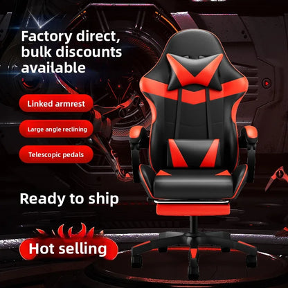 Sedia da gaming ergonomica per computer e scrivania, poltrona reclinabile per home office con supporto lombare per sessioni prolungate, sedia da gioco