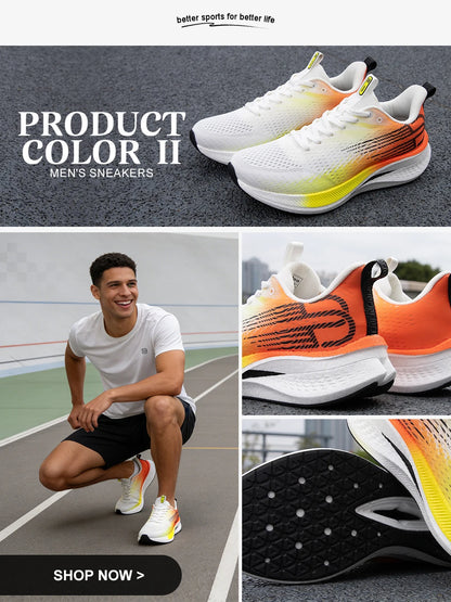 Pantofi de alergare Baasploa pentru bărbați, cu placă de carbon, amortizare profesională, antiderapant, adidași casual pentru femei, respirabili, pentru jogging și sport