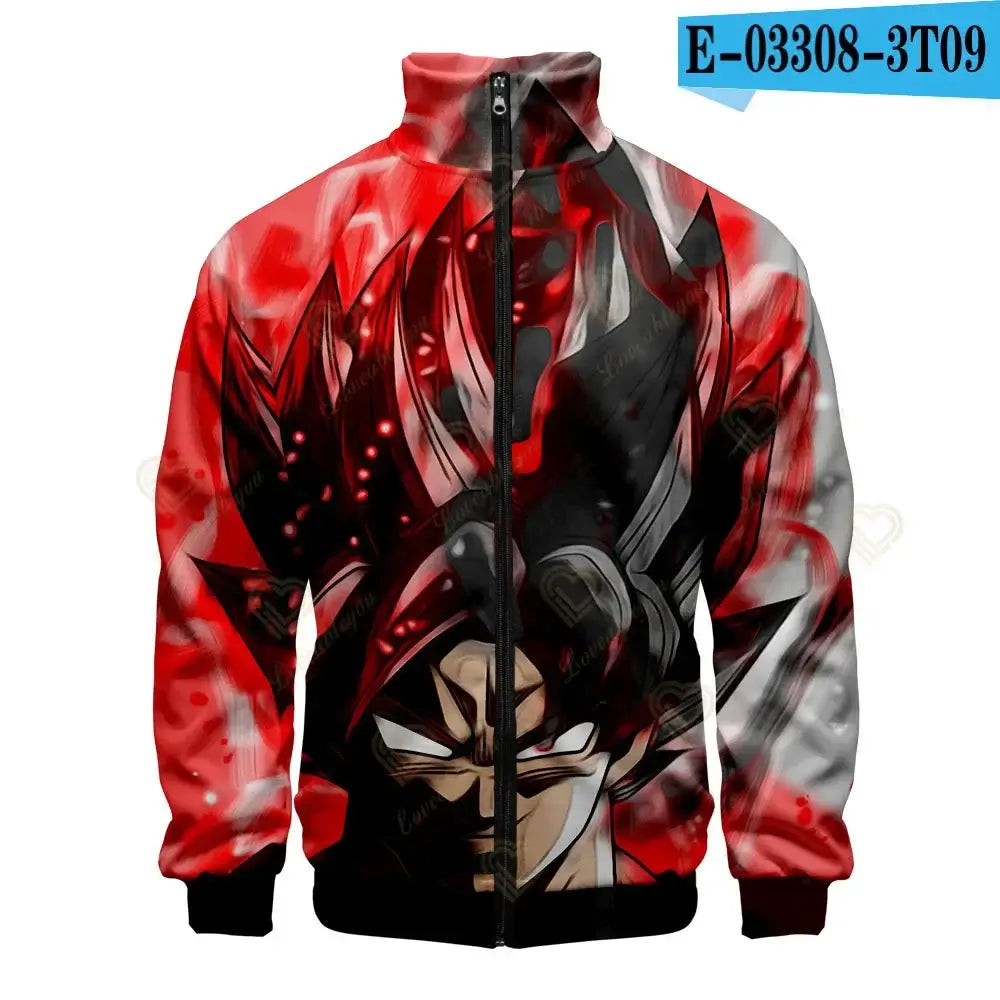 Produit gaming premium Fraquane Dragon Ball 3D Print Zipper Hoodie Cool Fashion Men/Women/Kids, équipement gamer