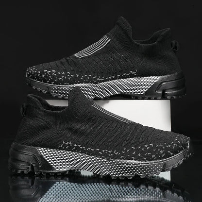Men Casual Sport Shoes Breathable Lightweight Sneakers Outdoor Mesh Black Running Shoes Athletic Jogging Tennis Walking Shoes