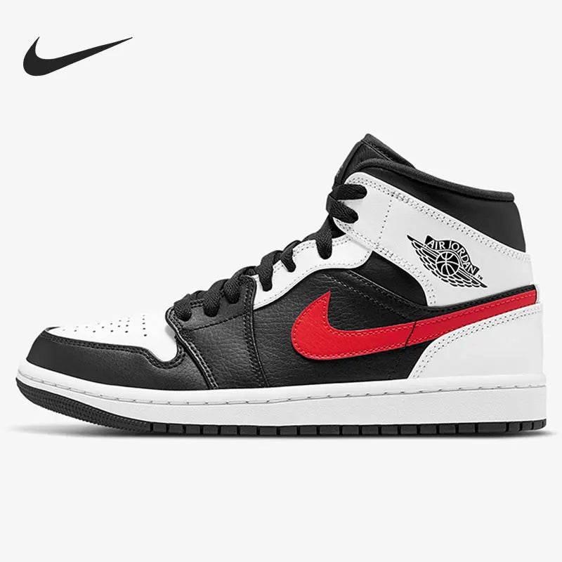 Nike originalne AIR JORDAN 1 muške sportske košarkaške cipele srednje visine s amortizacijom 554724-075